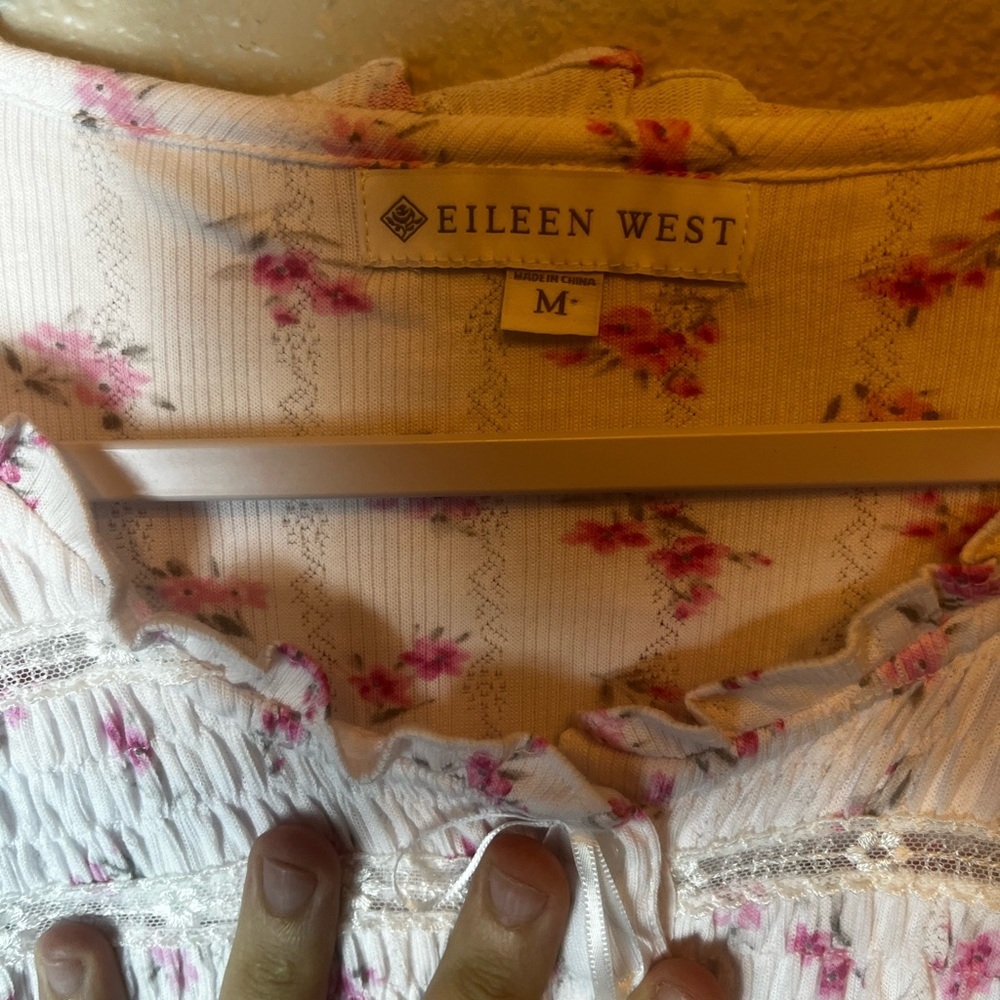 NWT West ROSEBUDS Pointelle SOFT Modal Long Sleeve Ballet Nightgown Size M - Picture 7 of 7